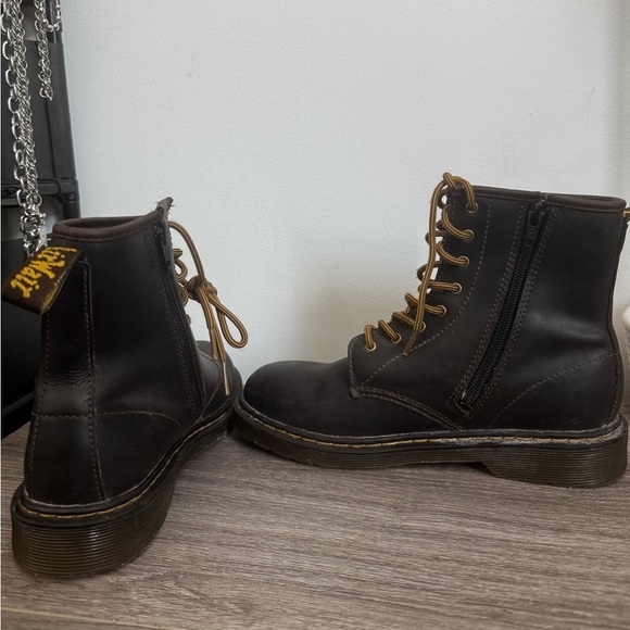 Dr. Martens 1460Y Leather Boots Brown LaceUp Men’s 6 Women’s 7 JY004 SH08V Fall - Picture 5 of 8